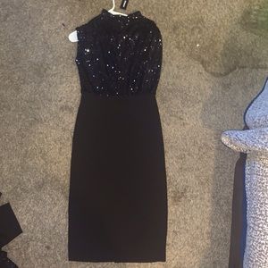 Black sequin dress
